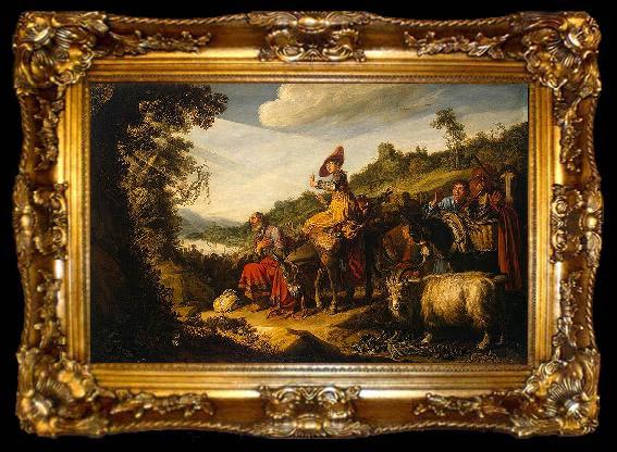 framed  LASTMAN, Pieter Pietersz. Abraham s Journey to Canaan, ta009-2
